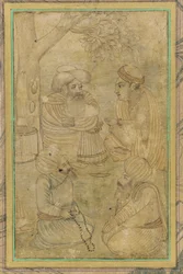 Un hindou et trois mahométans, 17ème siècle