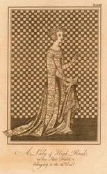 Une dame de haut rang, dans son habit d
