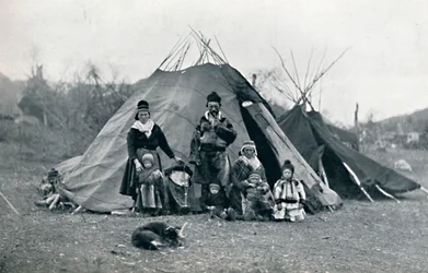 Un campement lapon, 1912