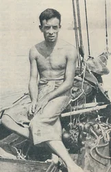 Un Ulysse moderne. Gerbault photographié à Suva, aux îles Fidji, 1936