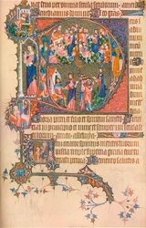 Une page du Psautier-Heures d