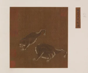 Une paire de crapauds à trois pattes, dynastie Ming, 1368-1644