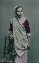 Une dame parsi, années 1930