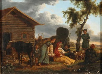 Une scène paysanne