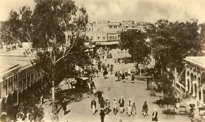 Une partie du Sadar Bazar, Rawalpindi - Vue depuis la porte Massy