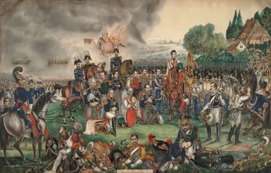 Un moment sacré après la bataille des Nations du 18 octobre 1813