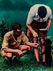 Une mascotte de Singapour de la RAF, 1940