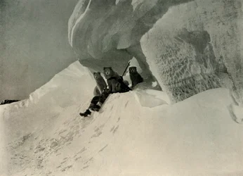 Une corniche de neige, vers 1908