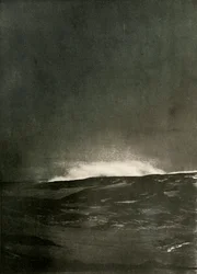 Une explosion de vapeur sur le mont Bird, c1908, 1909