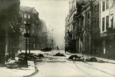 Une rue à Lille, 1919