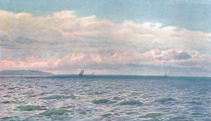 Une journée ensoleillée dans le Solent, c1900
