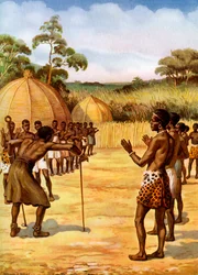 Un sorcier swazi, Afrique