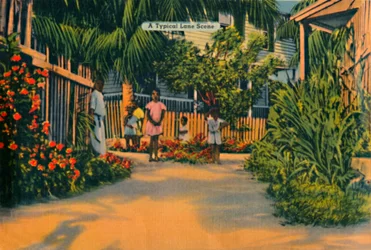 Une scène typique de ruelle, vers les années 1940