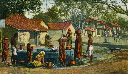 Un village dans la présidence de Bombay, 1906