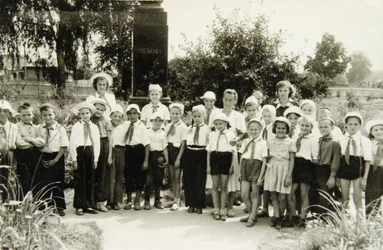 Unité de Jeunes Pionniers à Yalta, Crimée, URSS, années 1950