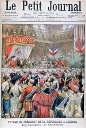 Un banquet pour le président français en visite, Guildhall, Londres, 1903