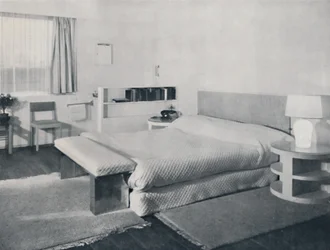 Une chambre dans une maison de campagne, par Duncan Miller, Londres, 1936