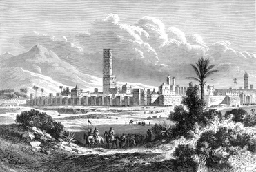 Une ville au Maroc, 19ème siècle