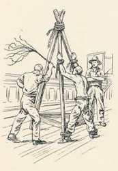 Un détenu fouetté avec un chat à neuf queues, 1834, 1984