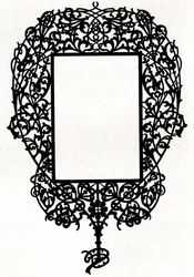 Un design pour un cadre de tableau intitulé Armiger, 1898