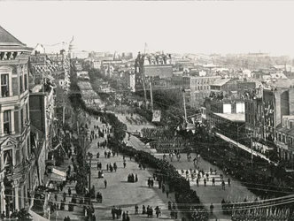 Jour de fête dans la capitale américaine, Washington DC, USA, 1895