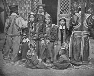 Un groupe de Mongols, 1902
