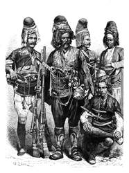 Un groupe de Zeibeks, Asie Mineure, 1895