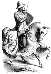 Un chevalier du roi Louis VI de France, 14ème siècle 1849