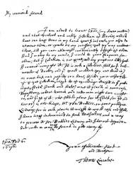 Une lettre écrite par Thomas Lincoln