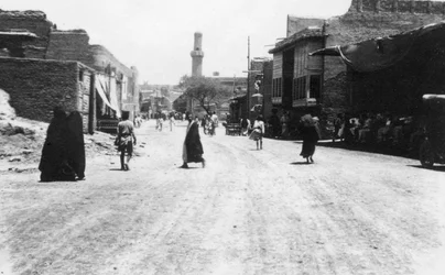 Une rue à Bagdad, Mésopotamie, Première Guerre mondiale