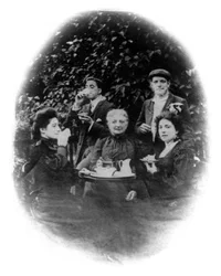 Une fête de thé, San Francisco, Californie, États-Unis, début du 20ème siècle