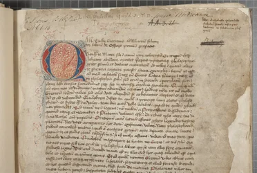Transcription, en trois mains, des œuvres philosophiques de Marcus Tullius Cicero apparemment tirée de l