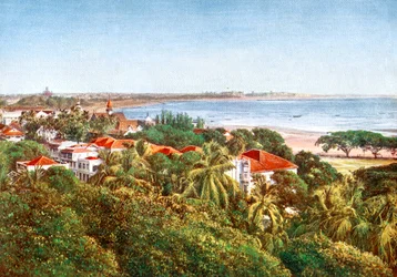 Vue depuis la crête, Bombay, Inde, début du XXe siècle