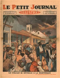 Un volcan entre en éruption en Martinique, 1929