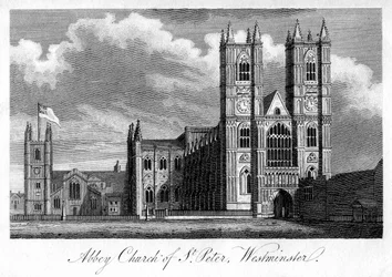 Église abbatiale de Saint-Pierre, Westminster, Londres, 1805