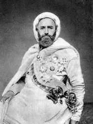 Abd el-Kader, soufi algérien et chef politique et militaire, 1875