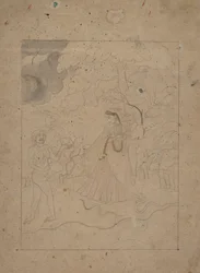 Abhisarika Nayika héroïne bravant la nuit