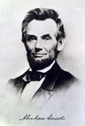 Abraham Lincoln, Président des États-Unis, vers 1865