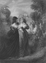 Acte III Scène i de Beaucoup de bruit pour rien, XIXe siècle