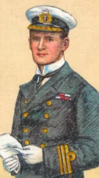 Amiral Teddy Evans, 1881-1957, officier naval britannique et explorateur antarctique, 1916