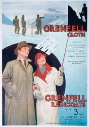 Publicité pour les vêtements et imperméables Grenfell, 1937