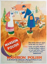 Publicité pour le vernis antiseptique Mansion, 1933