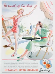 Publicité pour les couleurs teintes McCallum