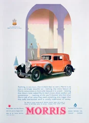Publicité pour les voitures Morris, 1932