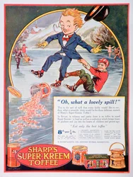 Publicité pour Sharps Super-Kreem Toffee, 1923