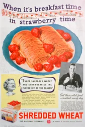 Publicité pour Shredded Wheat, 1936