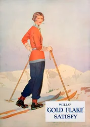 Publicité pour les cigarettes Wills Gold Flake, 1930