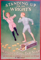 Publicité pour le savon au goudron de houille Wright, 1909
