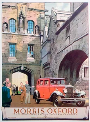 Publicité pour la voiture Morris Oxford, 1930