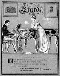 Publicité pour les pianos Erard, 1901